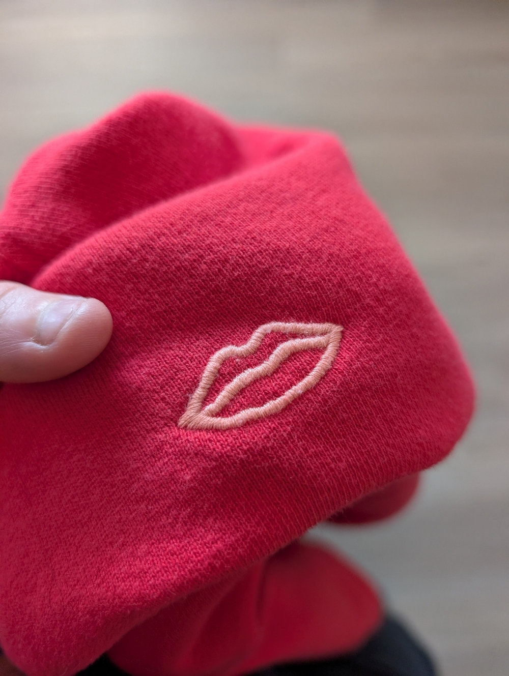 Pilcro Red Embroidered Sweatshirt - Picture 5 of 7